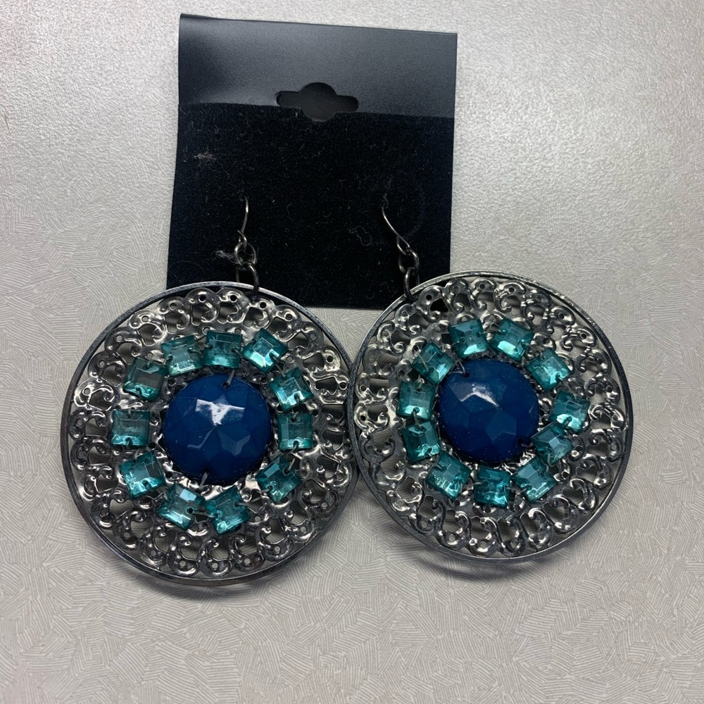 Bohemian medallion earrings